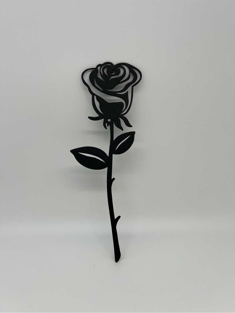 Redline Steel Laser Cut Metal Wall Art Decorative Sign Black Rose Wall Decor